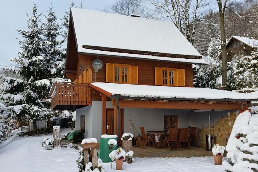 Ferienhaus Sonnenblick Entspannung Mit Sauna Kamin Und Balkon Sonneberg Eksteriør billede